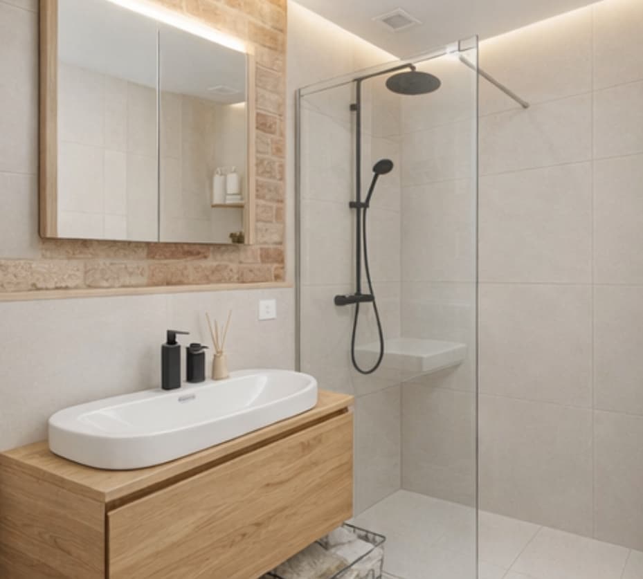 Moderne Co-Living-Wohnung in München – Designküche, klare Linien, Eichenparkett, professionelle Ausstattung